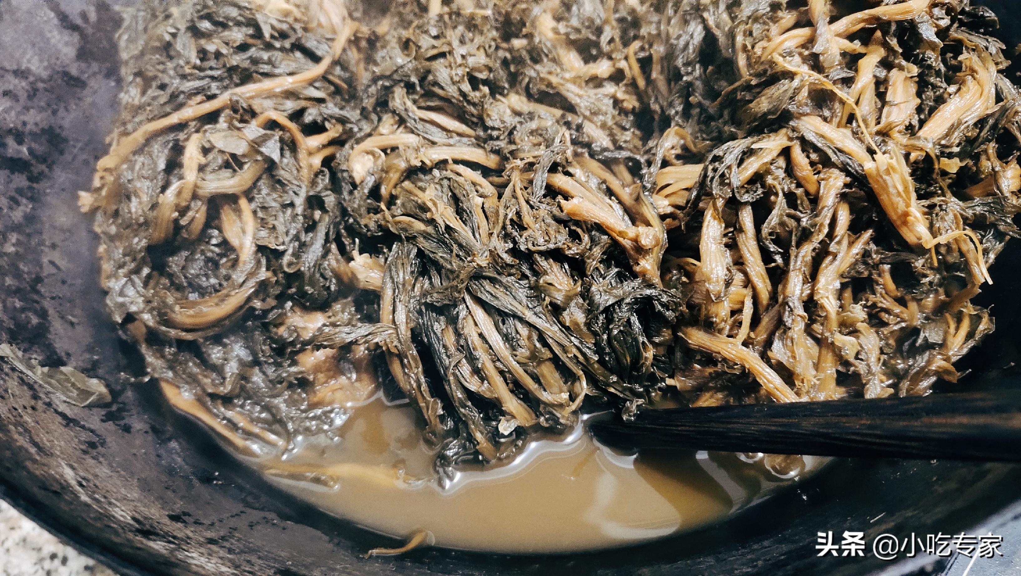 原来腌雪菜这么简单,烀老式咸菜