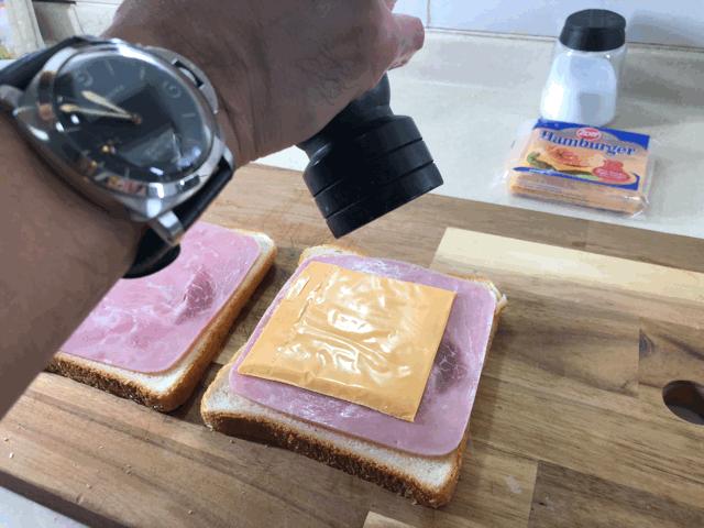 芝士火腿西多士做法空气炸锅,芝士火腿西多士