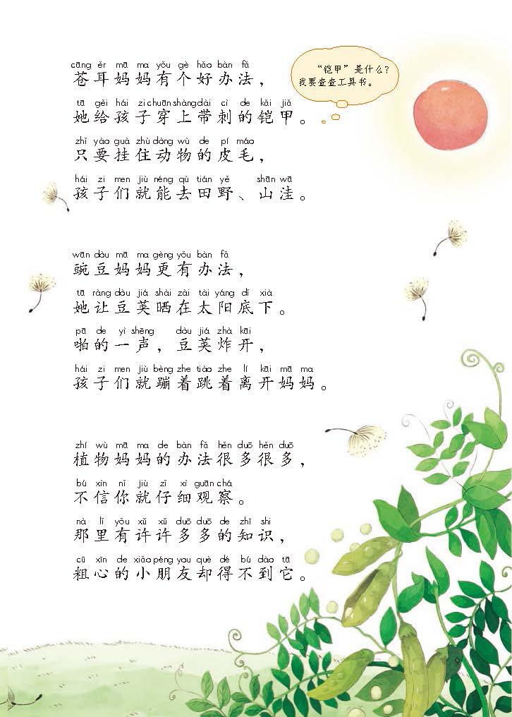 人教版语文二年级上册知识点复习,暑假二年级上册语文预习重点归纳