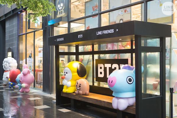 linefriends成都远洋太古里店,成都太古里linefriends实体店