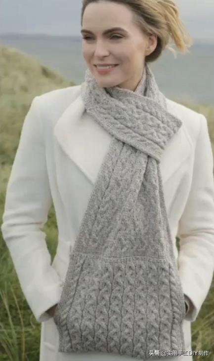 针织围巾新款图片大全,最新款围巾百搭又洋气针织