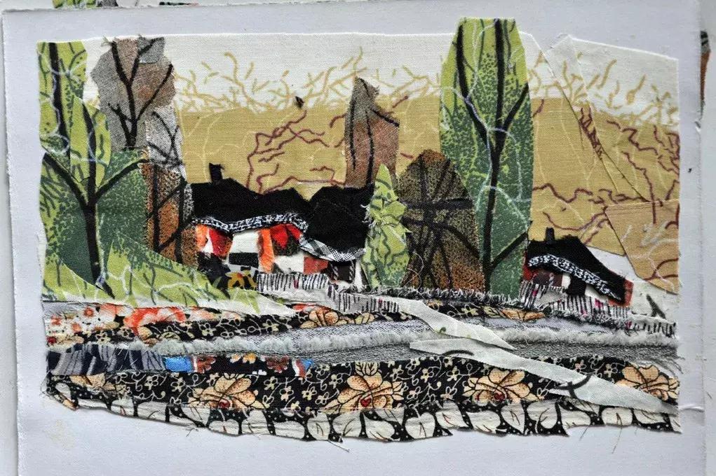 “西北奇葩”阳朵姥姥用报纸、碎布、树叶作画,惊艳!