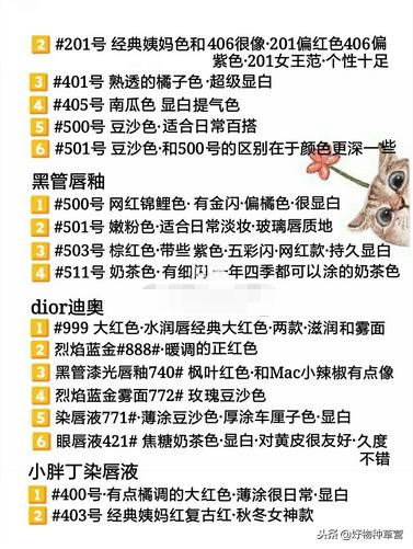 女人必买几款口红,女人必备大牌口红色号