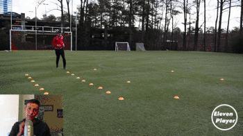 足球整体快速反击战术训练,足球训练变向训练教案