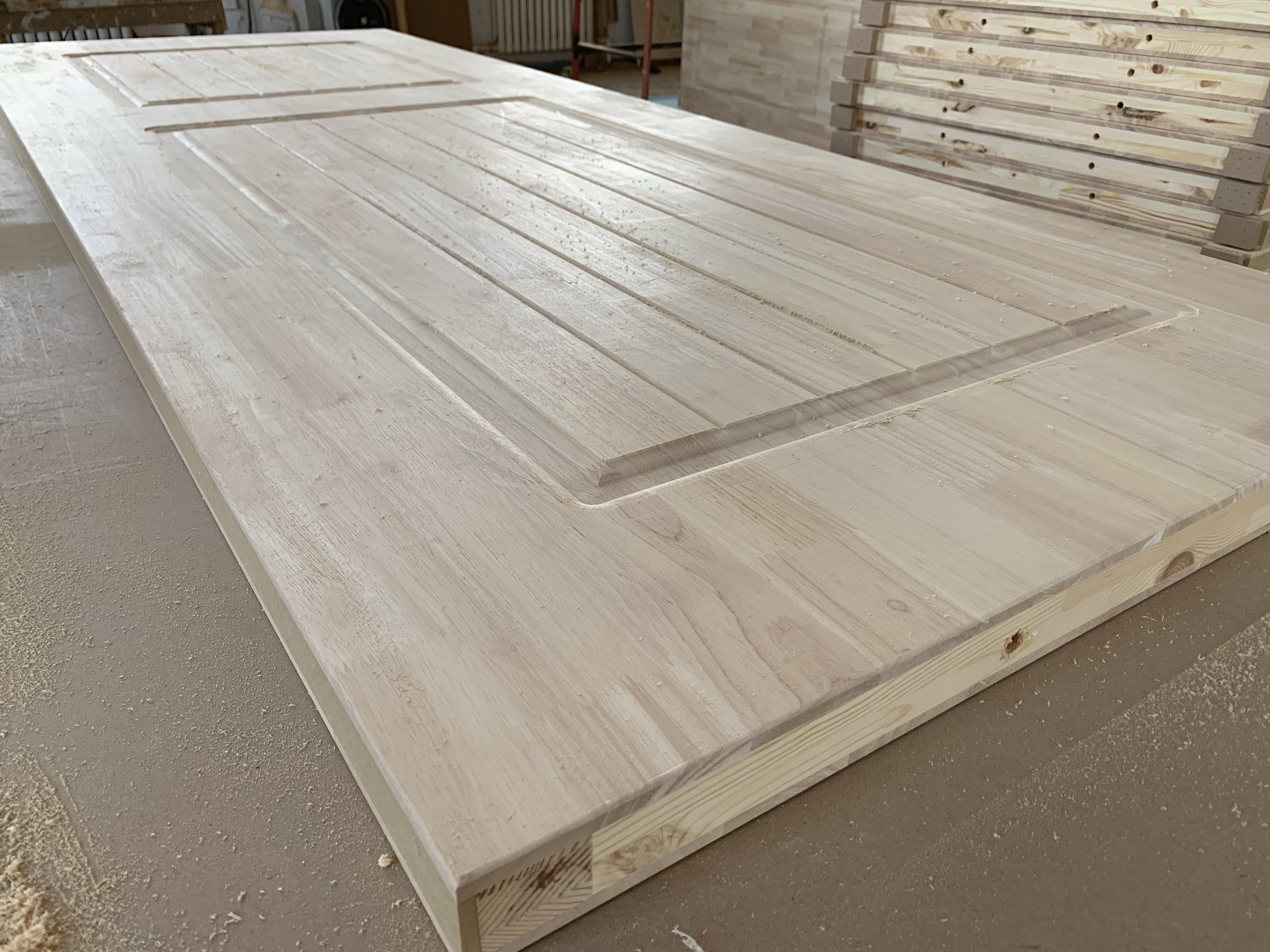 平板木门内部结构,平板门的内部结构