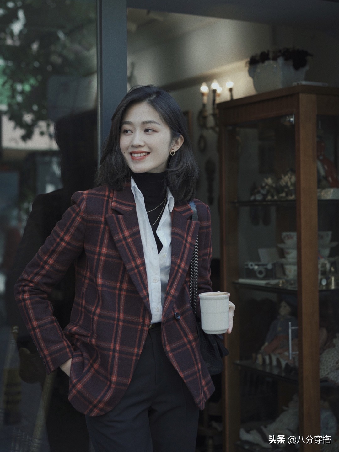 格纹西装秋冬正式搭配,2020秋冬时装单品格纹西装