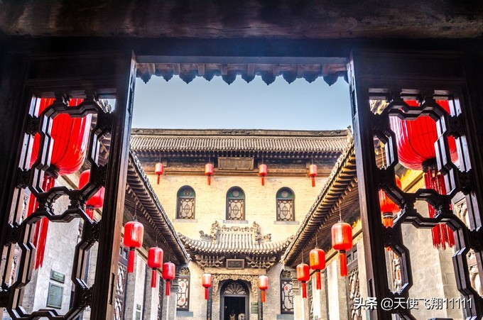 山西祁县乔家大院取景地 (山西乔家大院全景视频图)