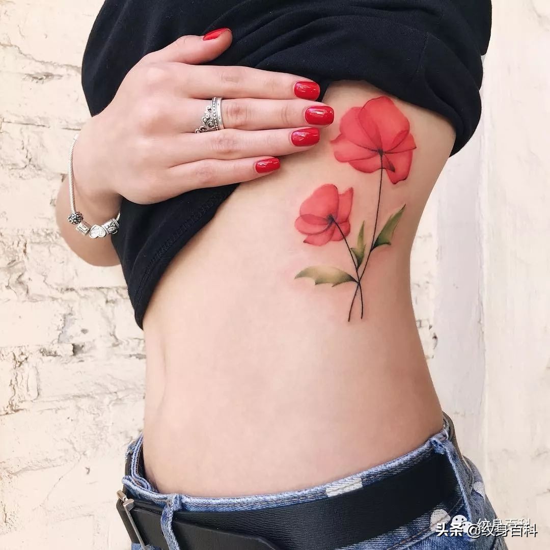 *粟罂**花纹身，致命的吸引~