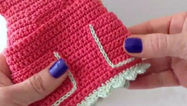 钩针多功能收纳,手工钩针小物件收纳