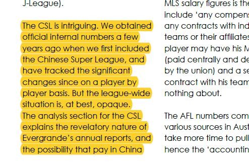 外媒统计中超薪水,中超薪资在全世界排名