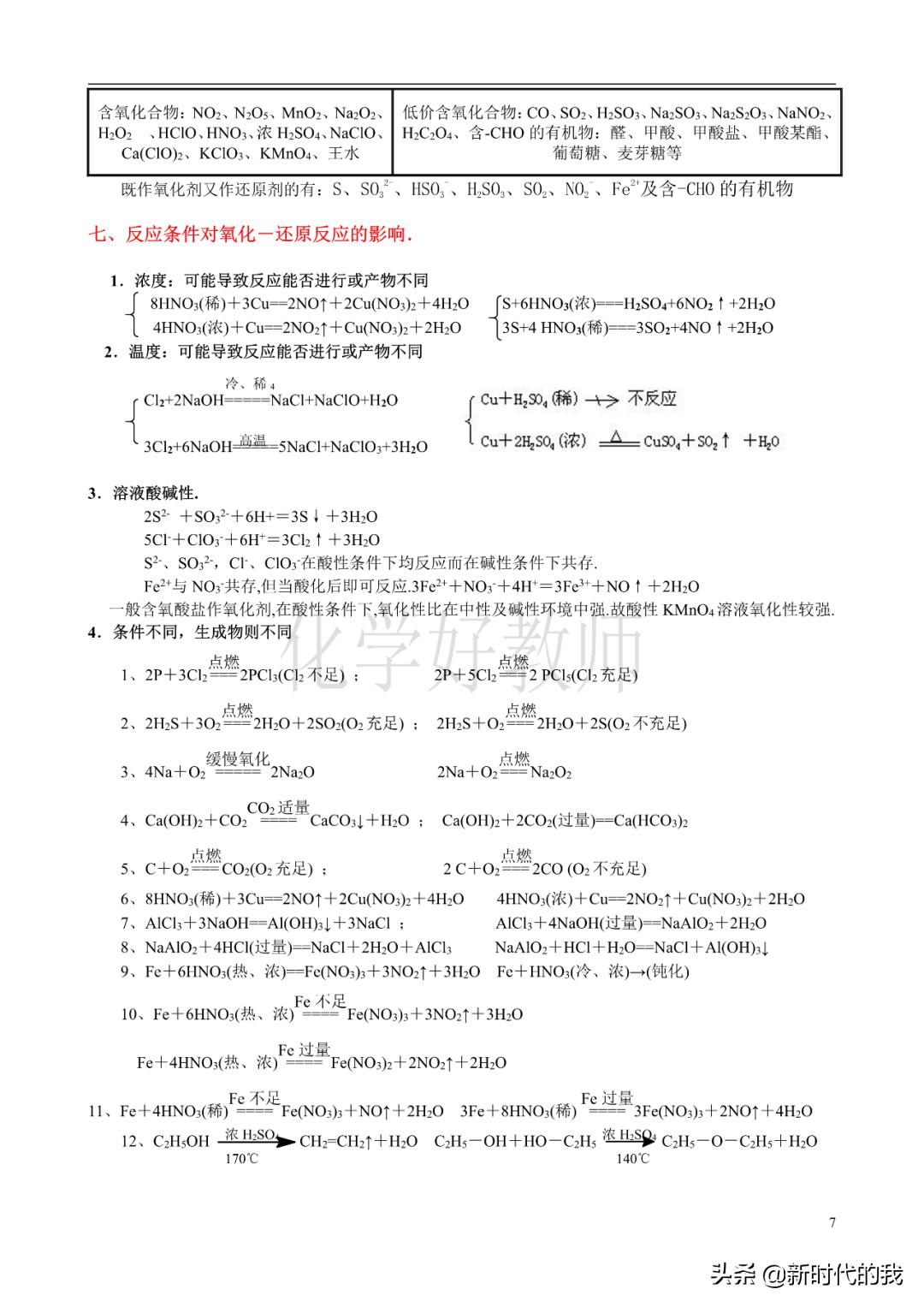 高中化学重要知识点总结大全,高中化学重点知识点归纳总结
