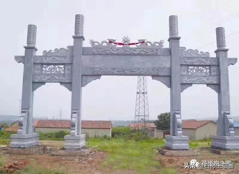 石牌坊石雕图片大全,各样式的石牌坊