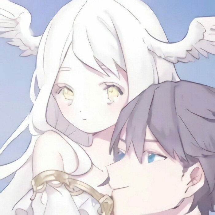 情侣头像动漫一男一女情头,情侣头像动漫分开一人一张