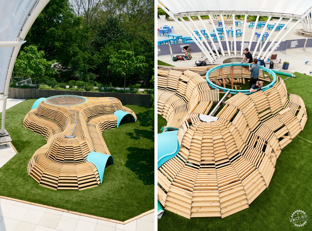 在鸟巢里攀爬，像鸟儿一样高飞丨NEST交互式游乐场