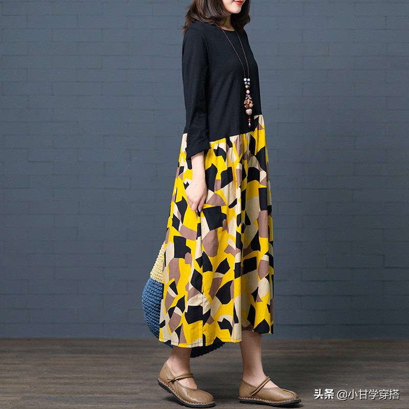 连衣裙显胖怎样改显瘦,胖女遮肚显瘦连衣裙