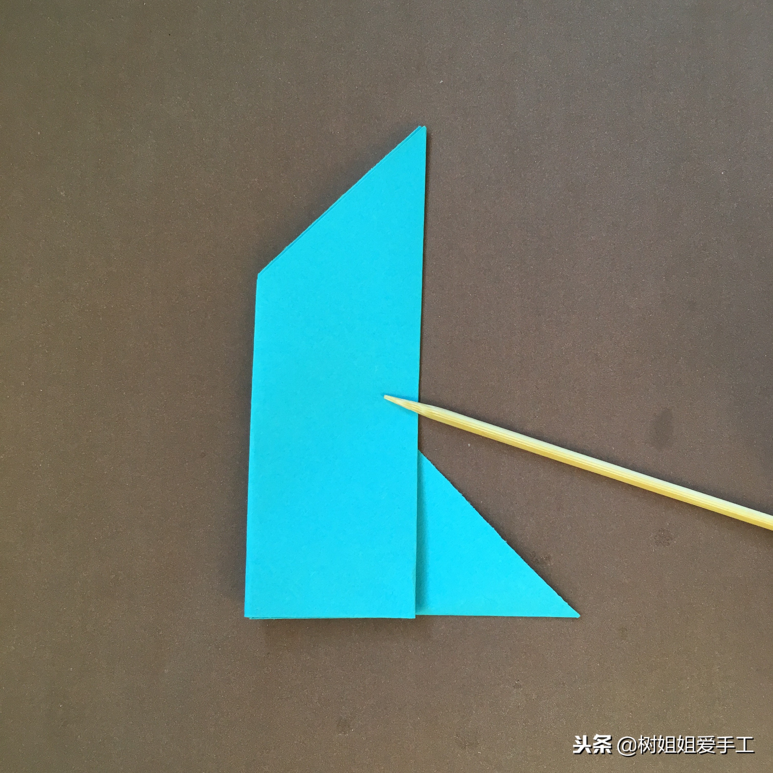 手工鱼嘴巴折法,十七秒折大嘴鱼