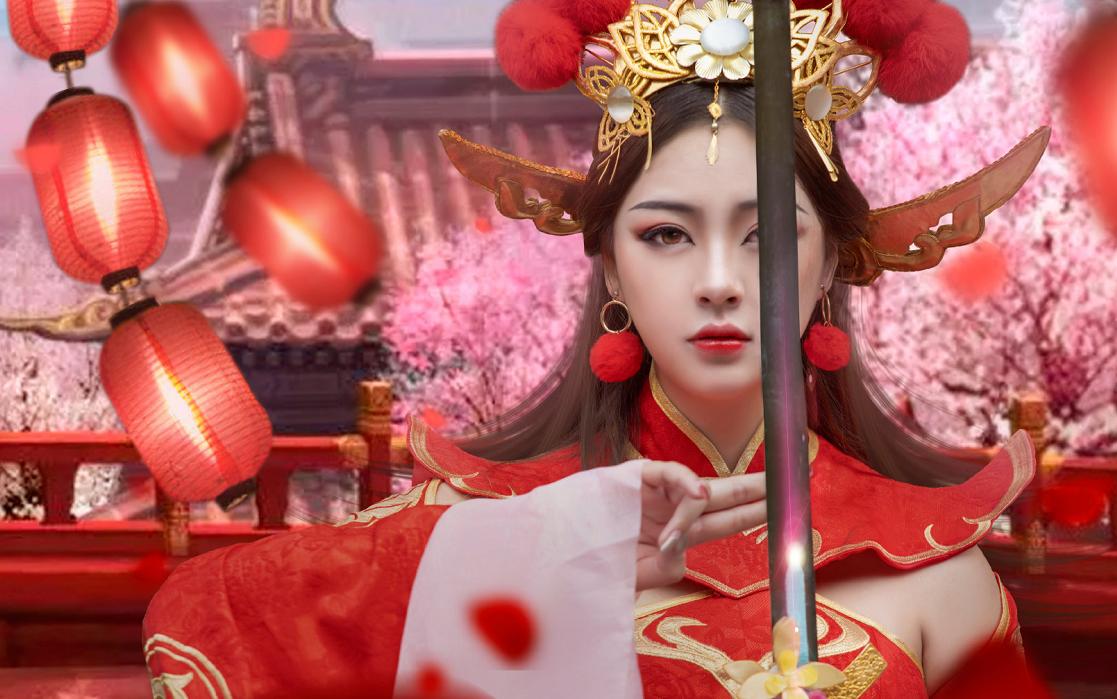 盘点cos王者英雄露娜 (王者露娜cos哥特玫瑰)