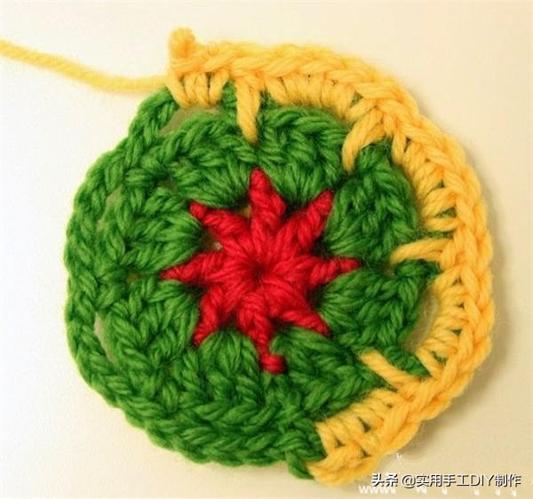 「钩编图解」民族风炫彩居家鞋子的详细编织过程