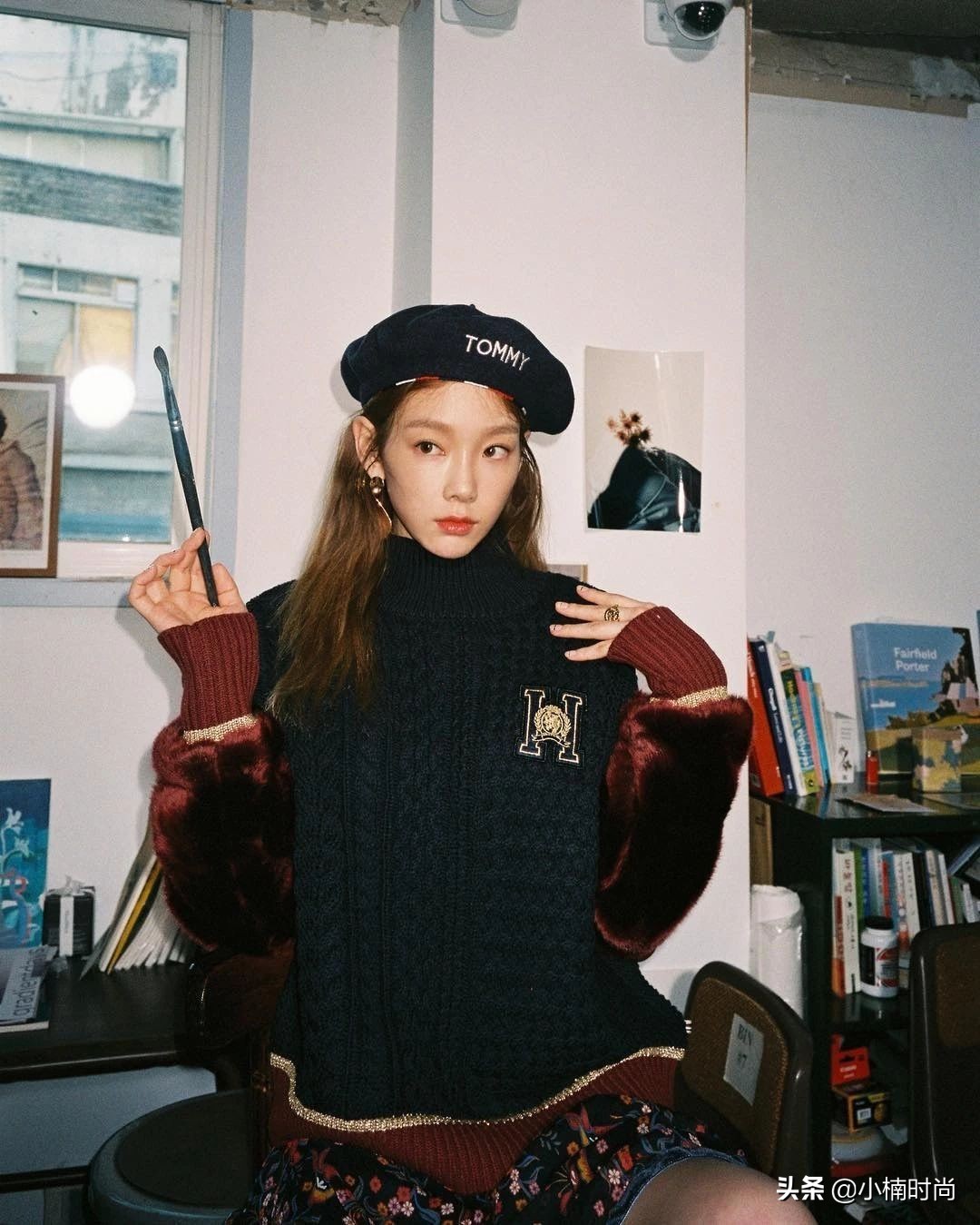 韩星戴的帽子,泫雅iu同款