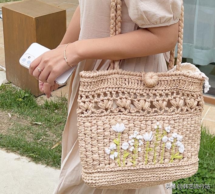 韩国钩针包包图解,韩国钩针教程