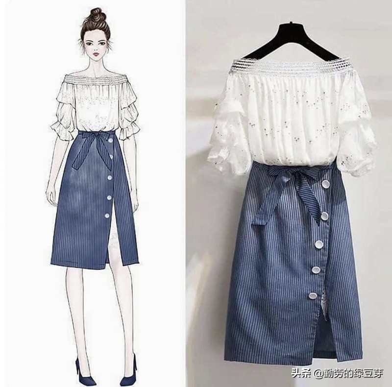 动漫风橘色连衣裙穿搭,春天雪纺半裙穿搭视频