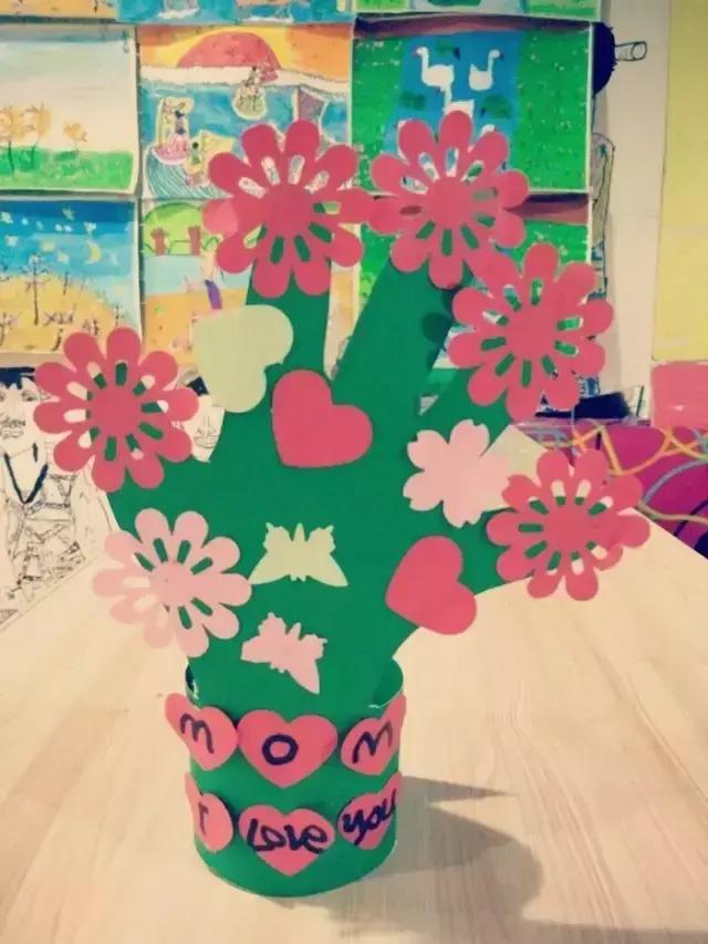 母亲节手工礼物贺卡有小机关,小学生手工母亲节贺卡美美的