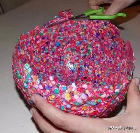 幼儿园气球手工贴画,创意手工气球印画