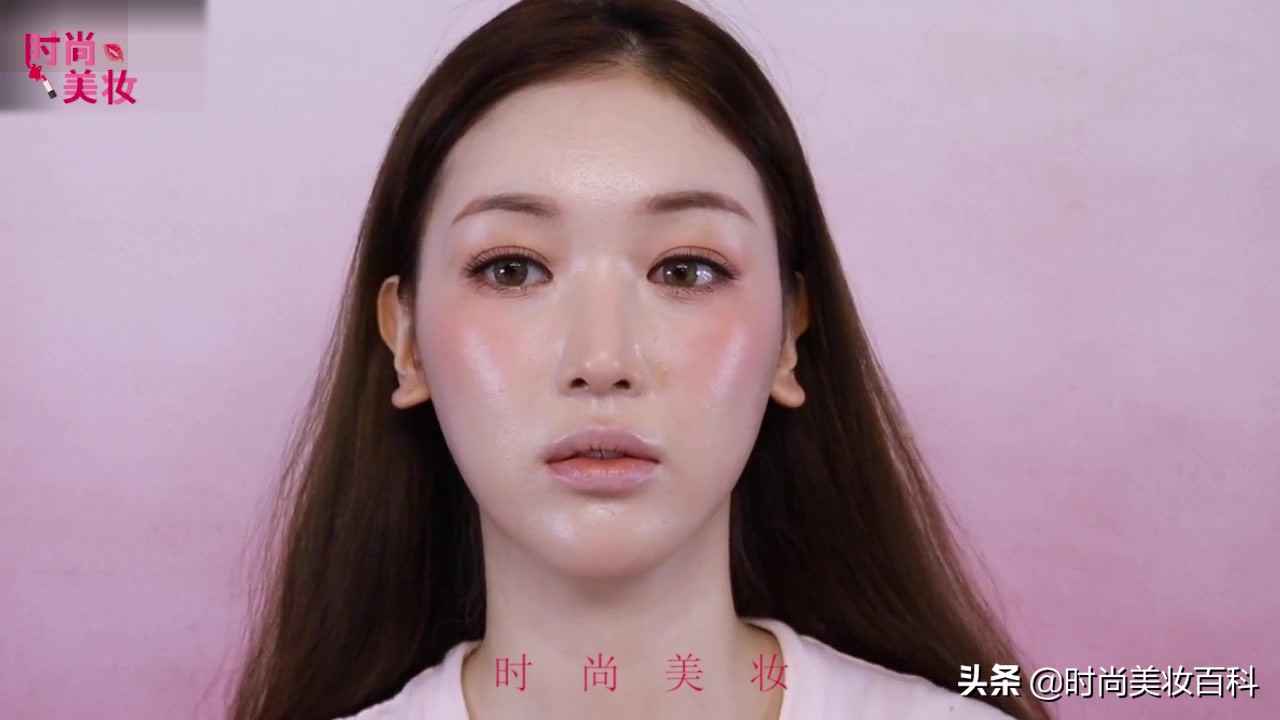 化妆教程日常妆精致黑眼圈很深,时尚化妆妆面造型