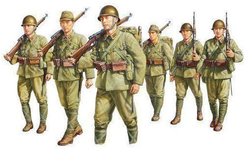 二战日军打仗都背着背包,二战日军背包是怎么背上去的