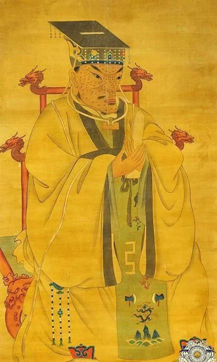 朱元璋画像让满人丑化成什么样了,朱元璋的画像为什么被画得那么丑