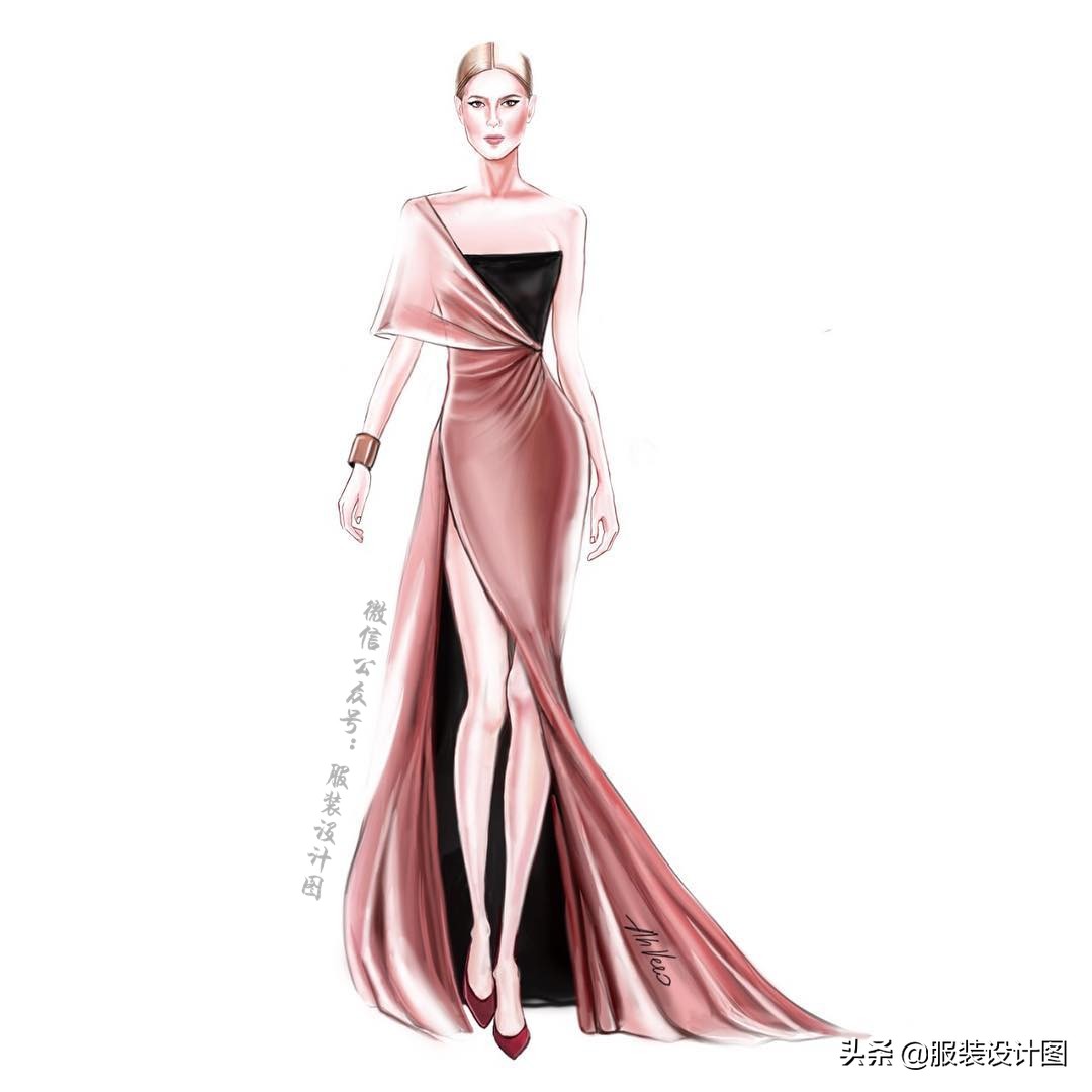 服装设计时装画教学procreate,procreate画服装设计图教程