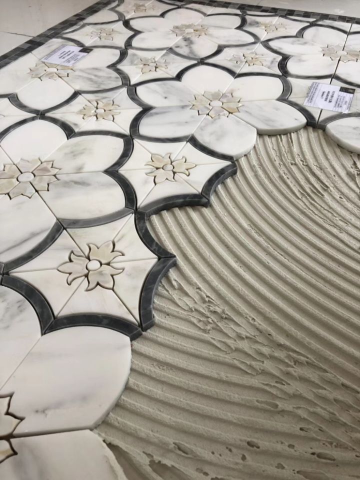 马赛克水刀拼花地面,天津地面马赛克水刀拼花