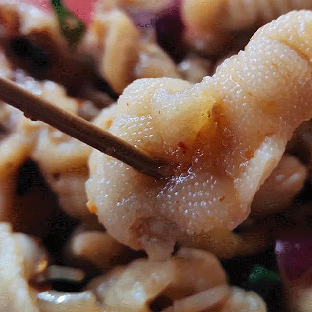 河东夜市老地方的涮牛肚,天津河东幸福里夜市