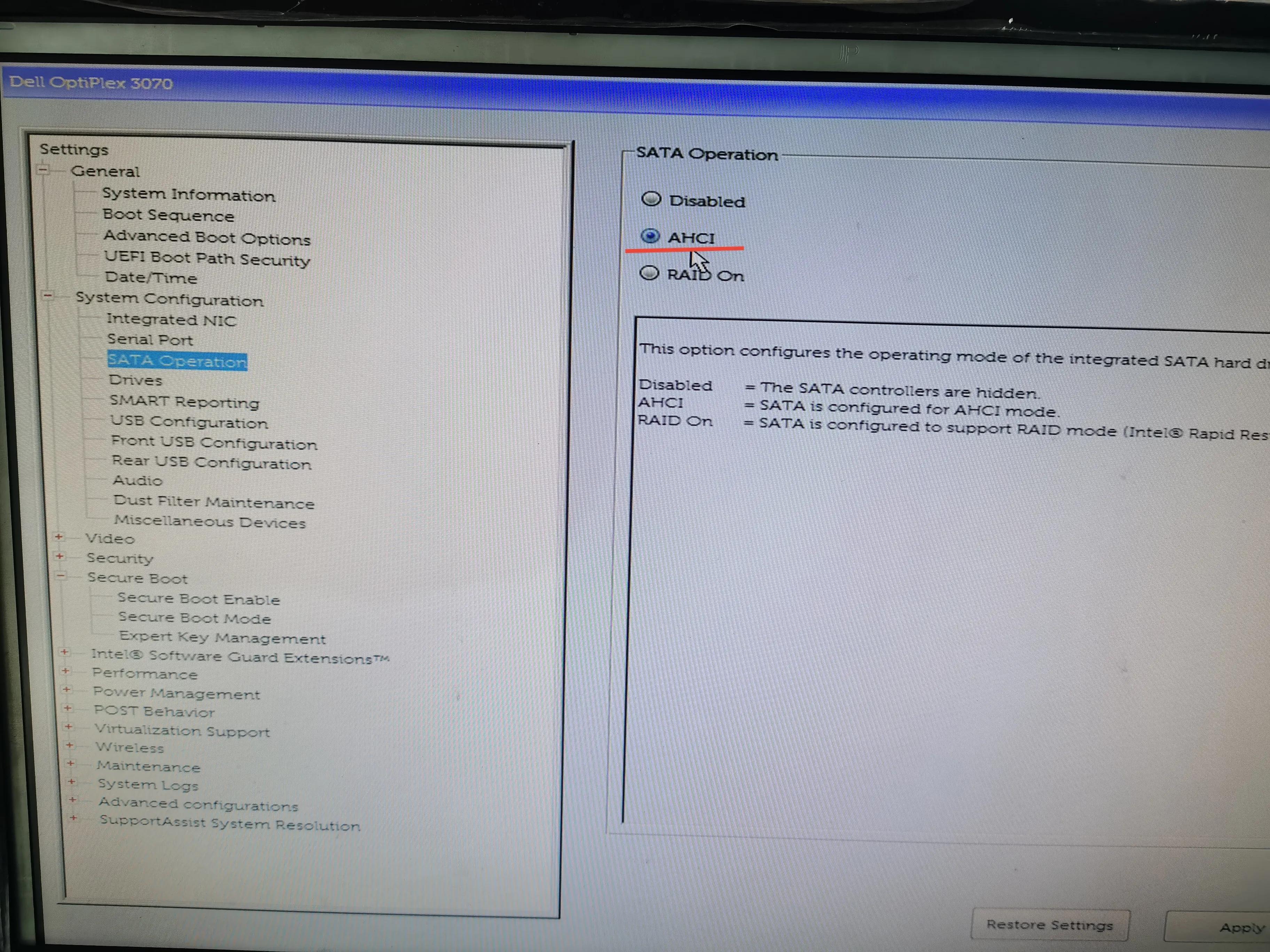 戴尔OptiPlex3070安装win764位