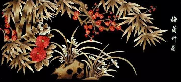 麦秆画芦苇画,最好看的麦秆画