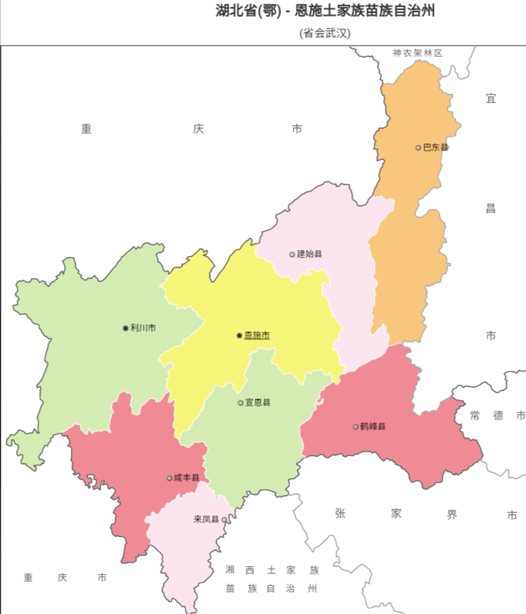 湖北省行政区划,中国行政地图全图高清大图湖北