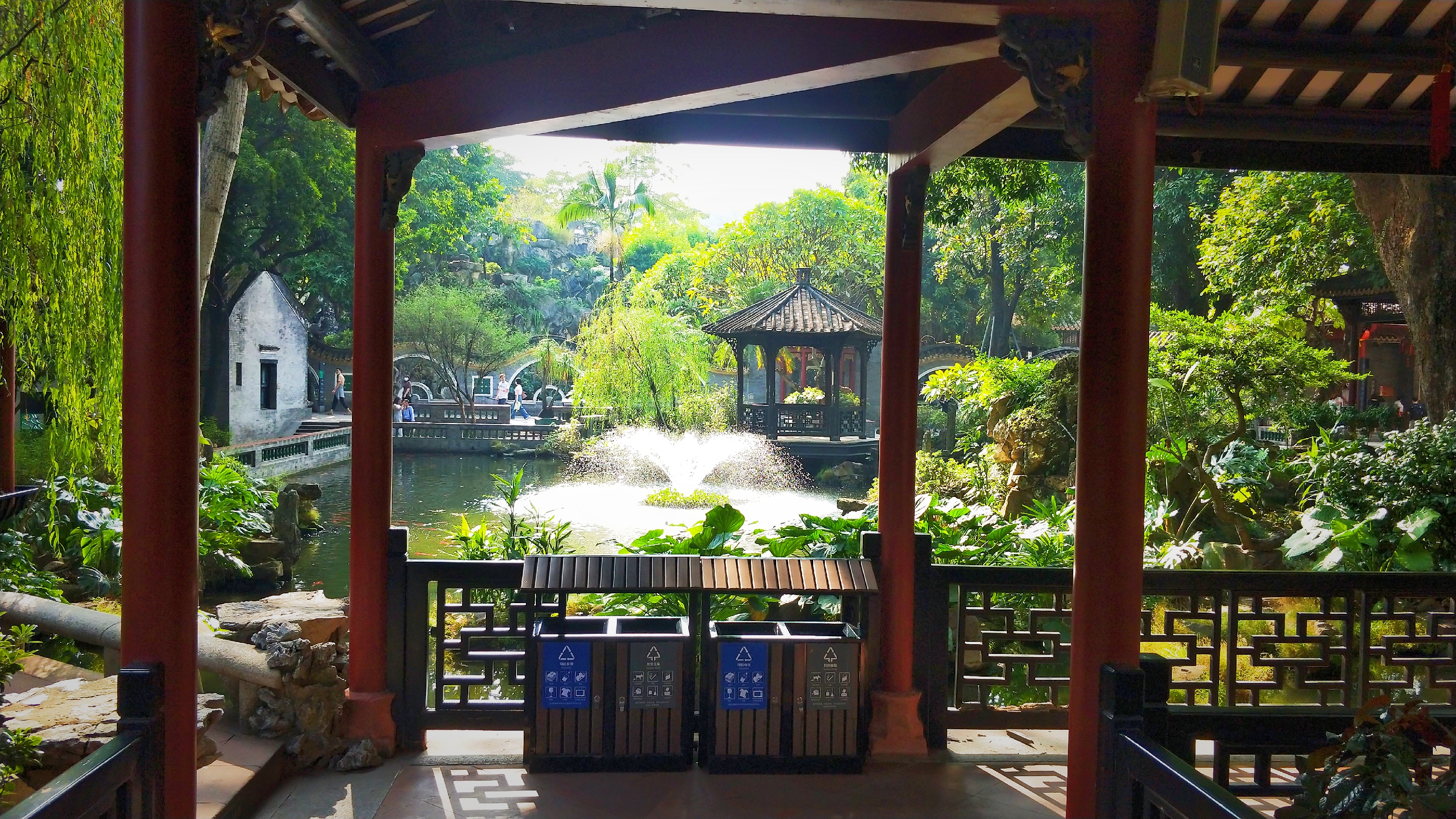 羊城八景彩色玻璃,顺德清晖园羊城八景图片