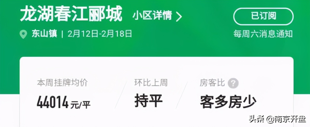9.64万/㎡！南京多个小区高价成交，刷新记录