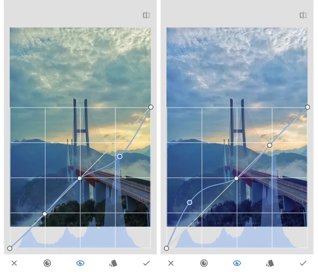 怎么用曲线给黑白照片调色,照片调色曲线
