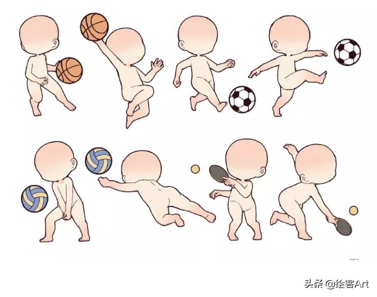 萌值爆表的Q版人物脑袋画法全解析，你确定不来pick一下？