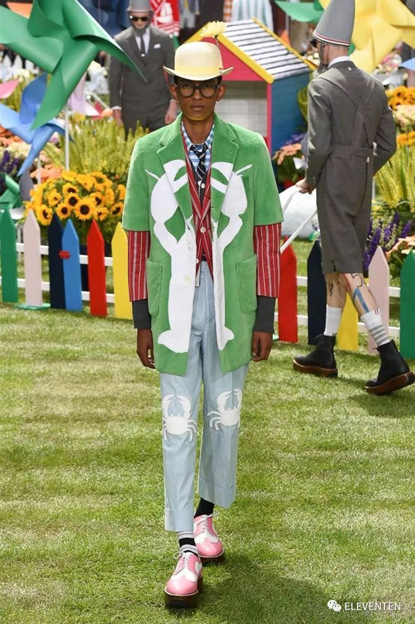thombrowne2018男装,ThomBrowne2018春夏男装闭场造型
