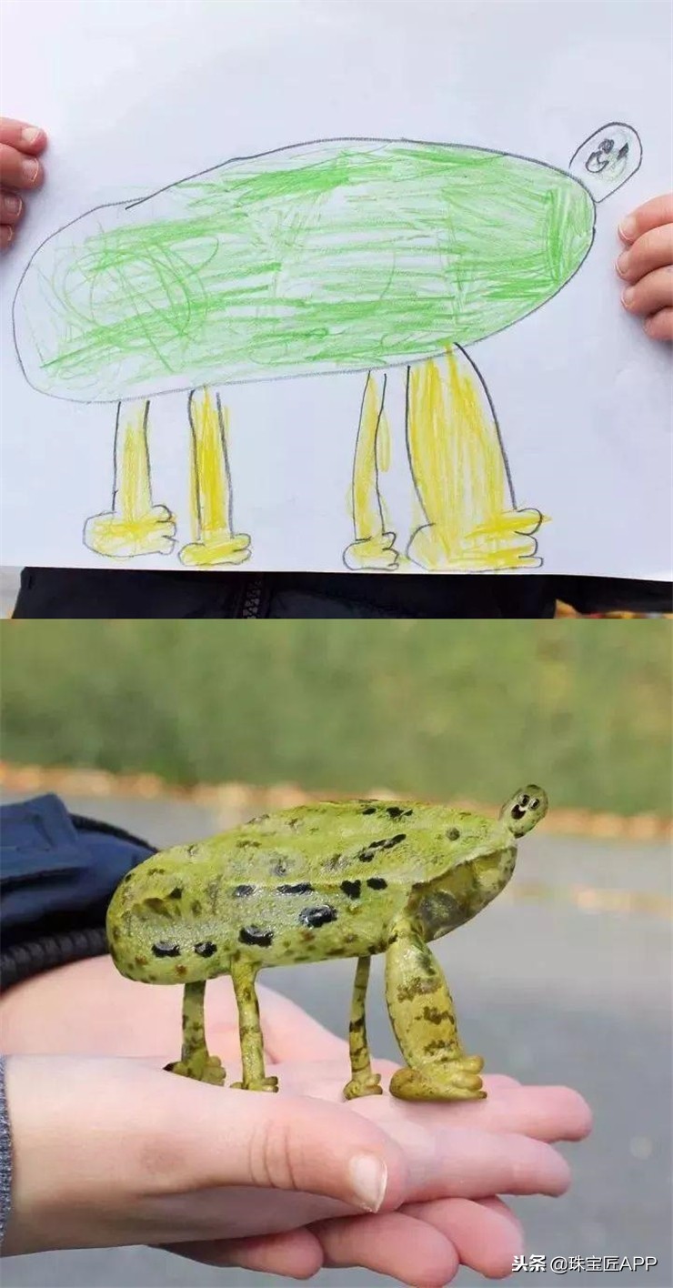 腿长2.8米的青蛙，身背翅膀的长颈鹿！神还原孩子眼中的世界！