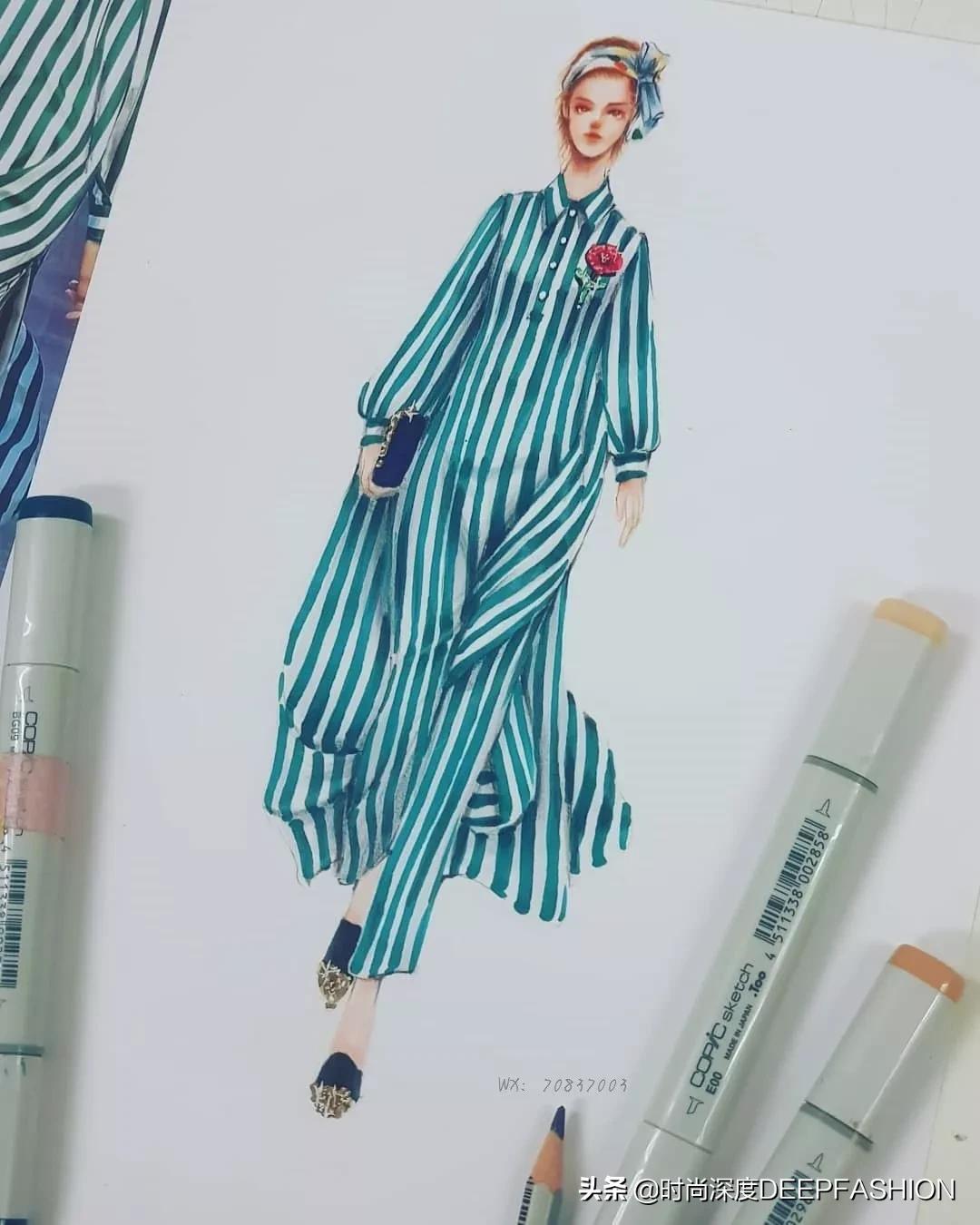 服装设计图三张,服装设计系列效果图