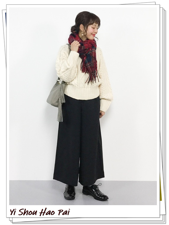 到脚踝的阔腿裤子搭配什么鞋子,米白九分阔腿裤如何搭配上衣