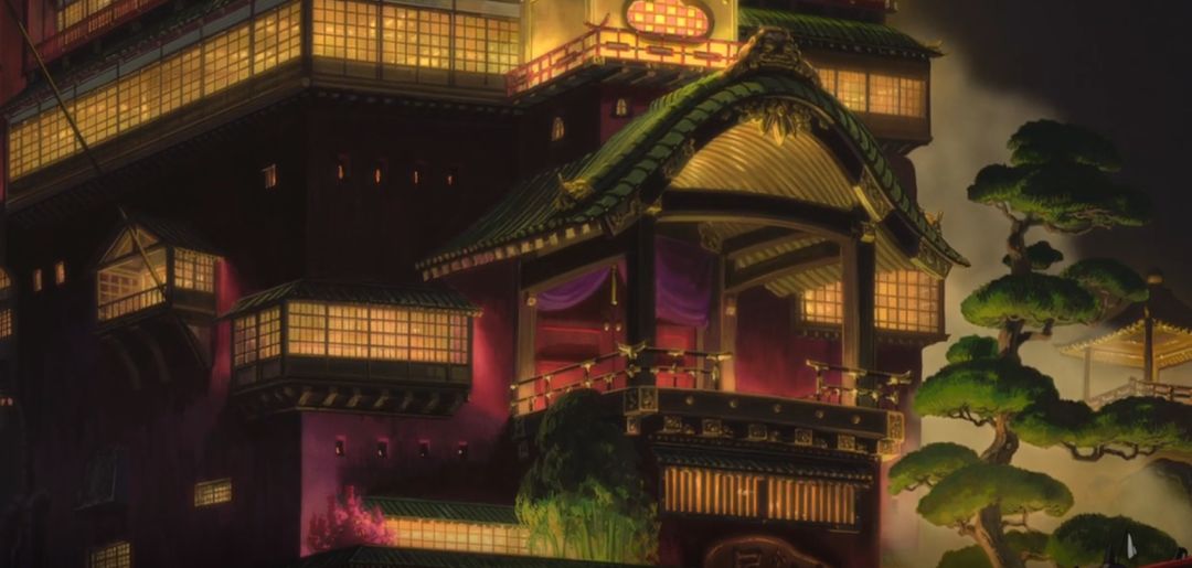 千与千寻油屋原型手绘图,千与千寻油屋取景地