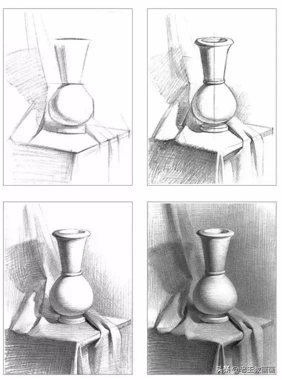 基础素描几何体,素描几何体基础教程