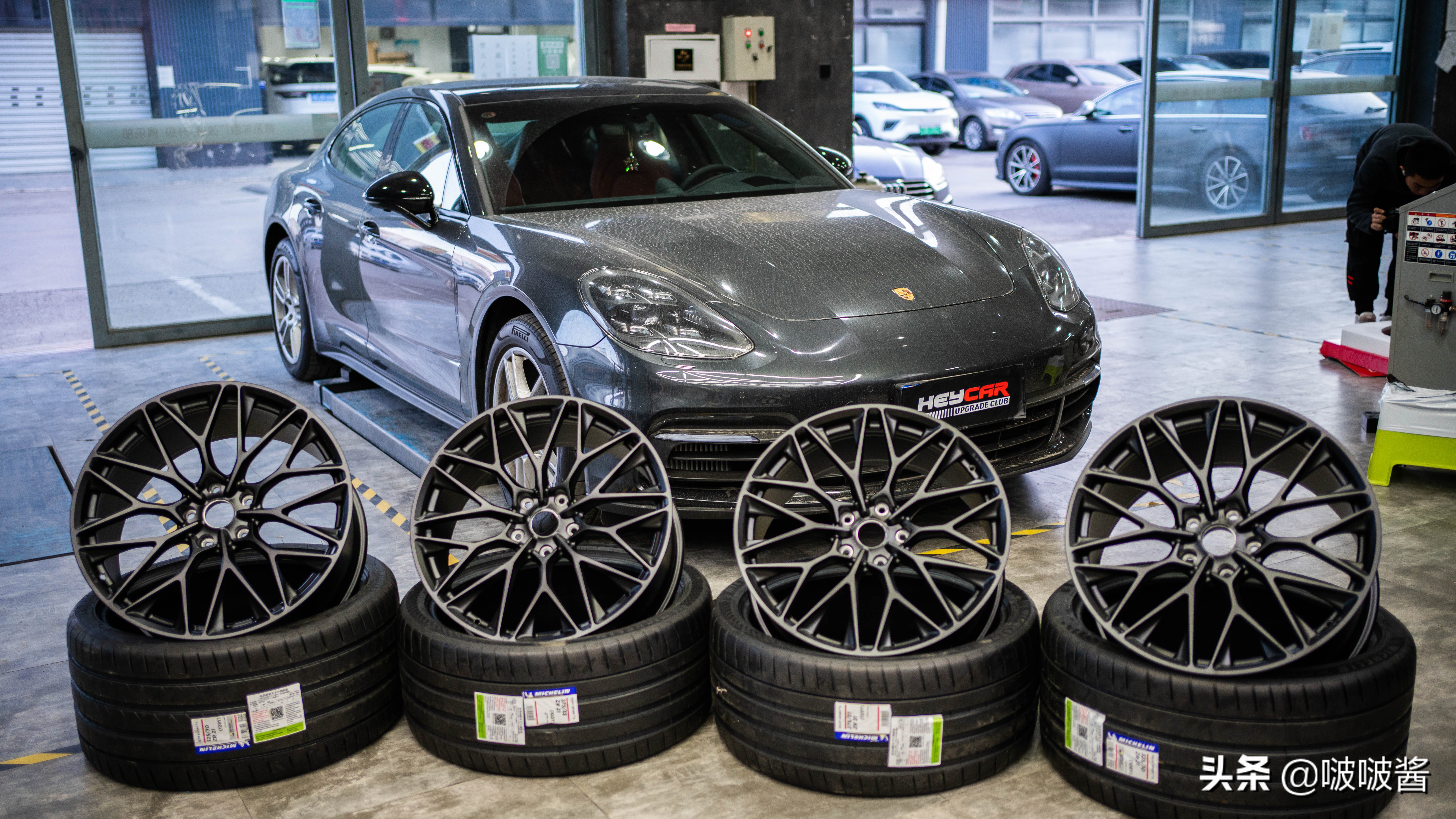 保时捷帕拉梅拉turbos轮毂改装,保时捷帕拉梅拉宽体改装
