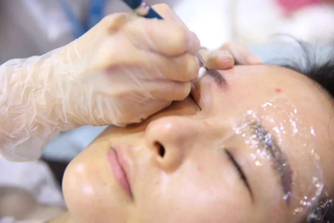 线条眉纹绣操作教程,纹绣机器做眉不上色