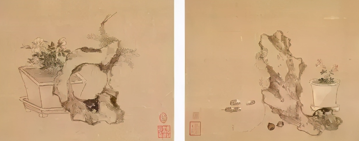 历代中国画中的奇石,中国画奇石作品欣赏