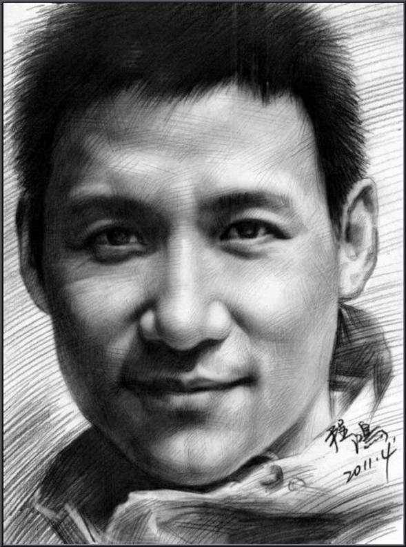 最近很火的素描人物明星,100张素描100位明星